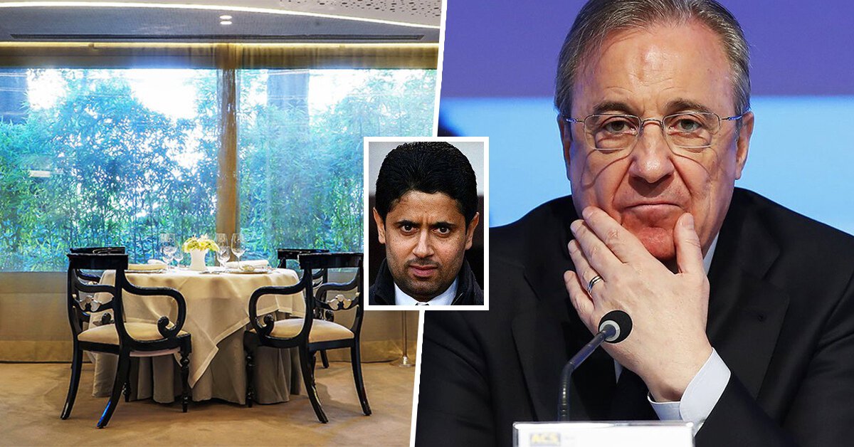 Что Перес и президент «ПСЖ» ели перед матчем? В твиттере появилось фото меню