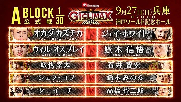 Превью NJPW G1 Climax 30, изображение №28