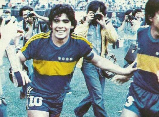Диего Марадона в составе &#171;Бока Хуниорс&#187;