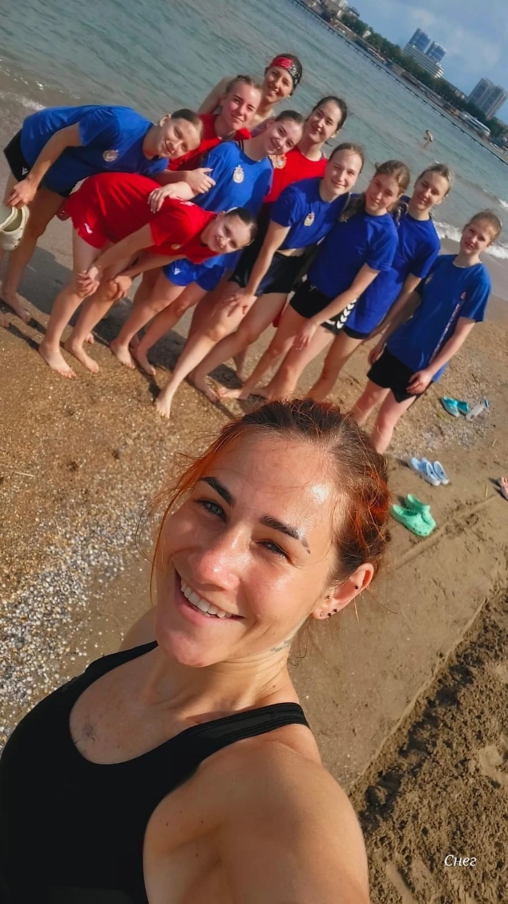 Снежана Махнёва и команда ЦСКА