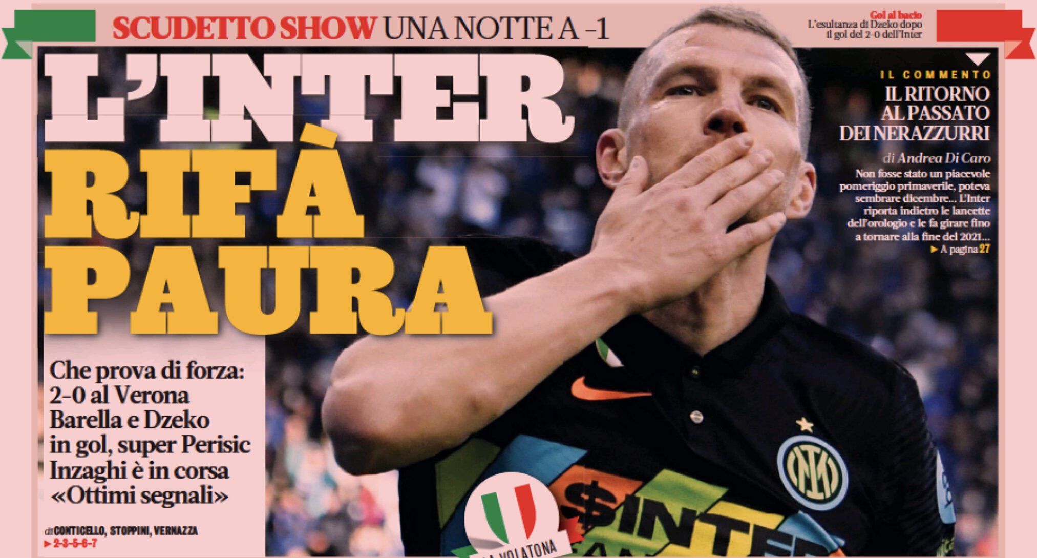 «Интер» снова внушает страх. Заголовки Gazzetta, TuttoSport и Corriere за 10 апреля
