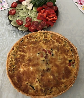 По всему земному шару. Французкая кухня. Киш с грибами и цукини