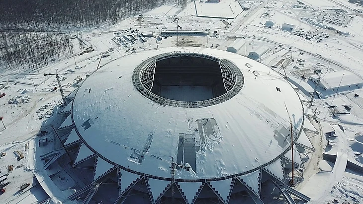 Готовность стадиона Самара по состоянию на март 2018 г.