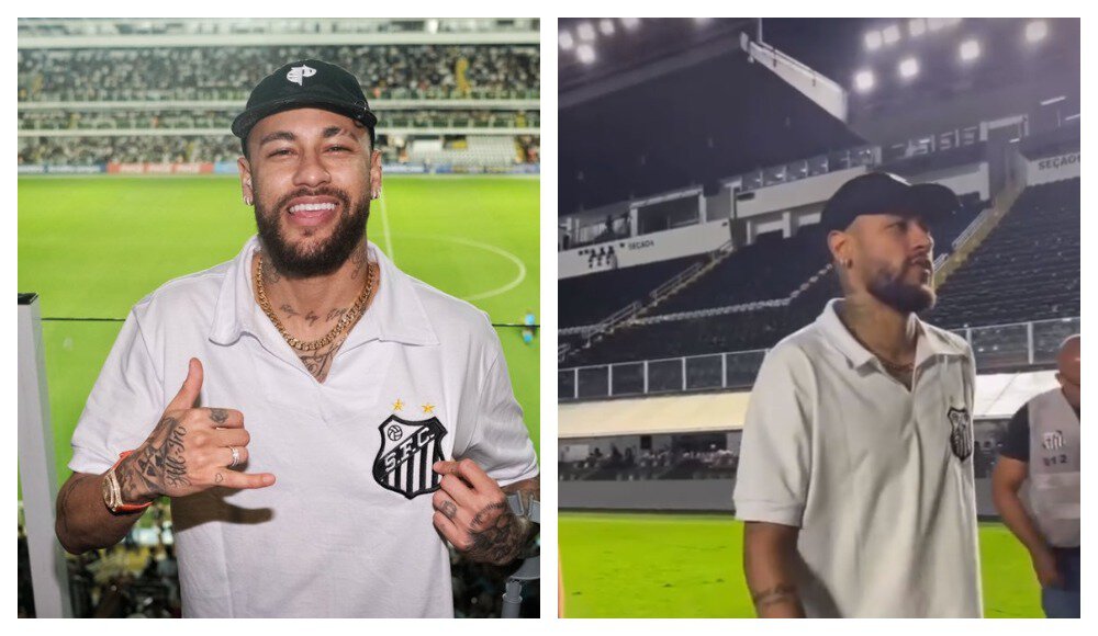 Хромающий Неймар пришел на матч «Сантоса», примерил футболку и пообещал скоро вернуться в родной клуб: намек на уход из «ПСЖ»?😱