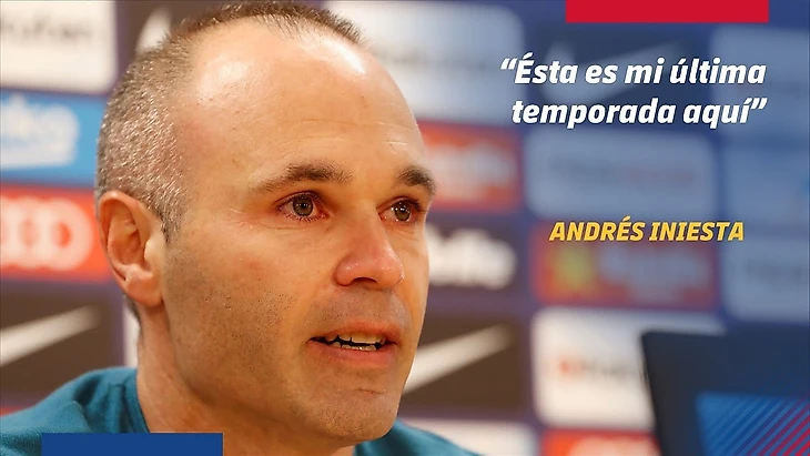 �а��инки по зап�о�� RUEDA DE PRENSA | Andrés Iniesta anuncia su adiós al FC Barcelona