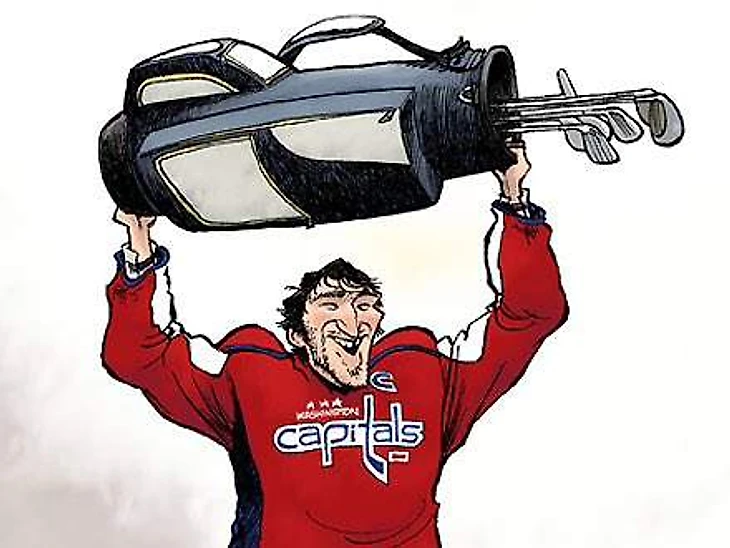 Овечкин и гольф