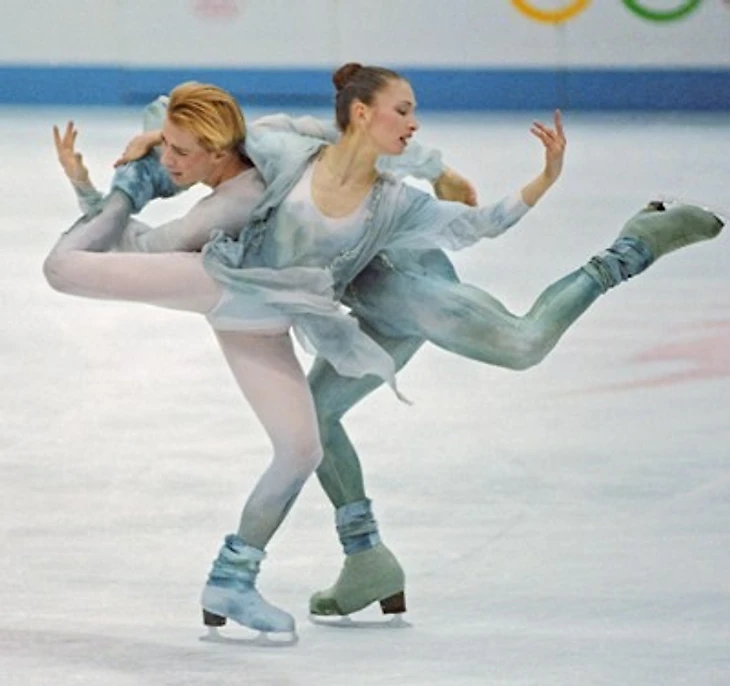 Усова и Жулин в Альбервилле - 1-й вариант