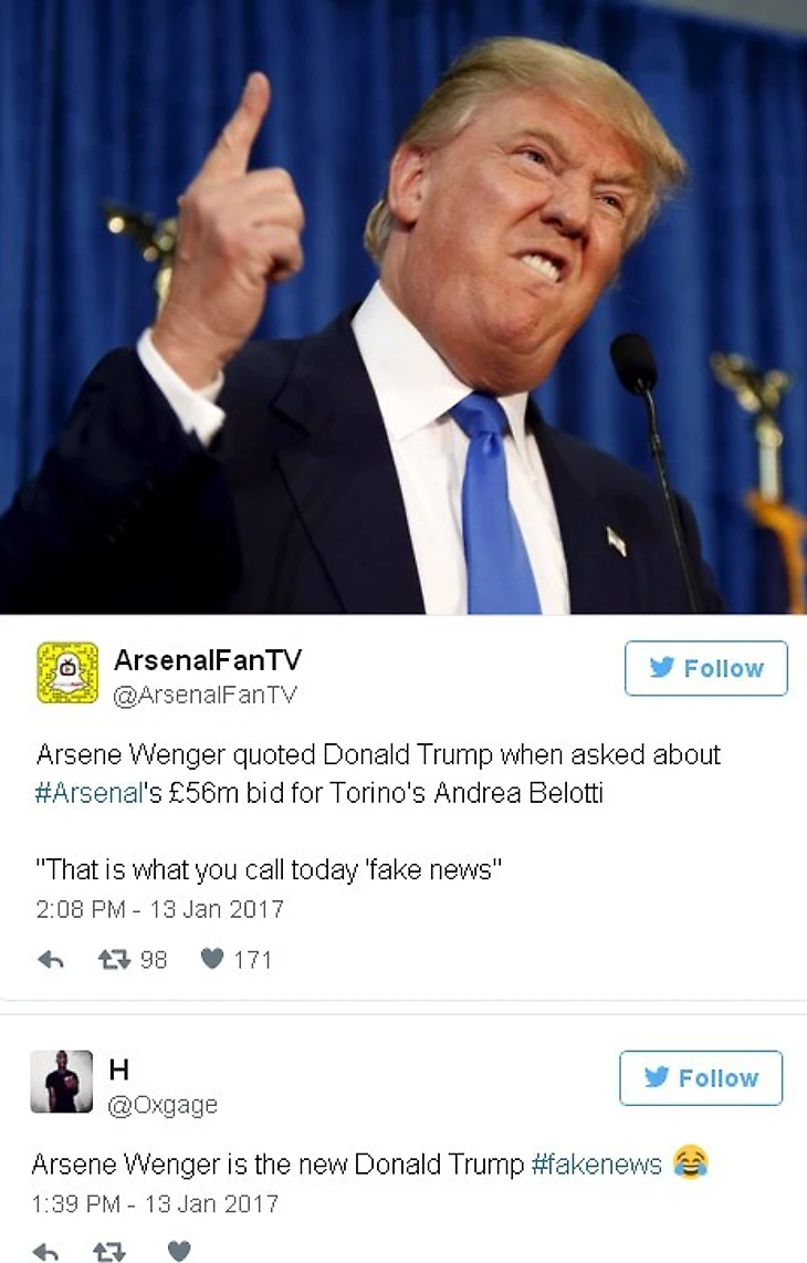 Arsen Wenger - new Trump