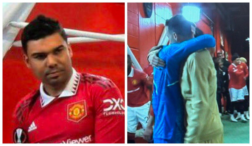 Каземиро не одобряет: реакция бразильца на мужские объятия стала мемом😂😂😂