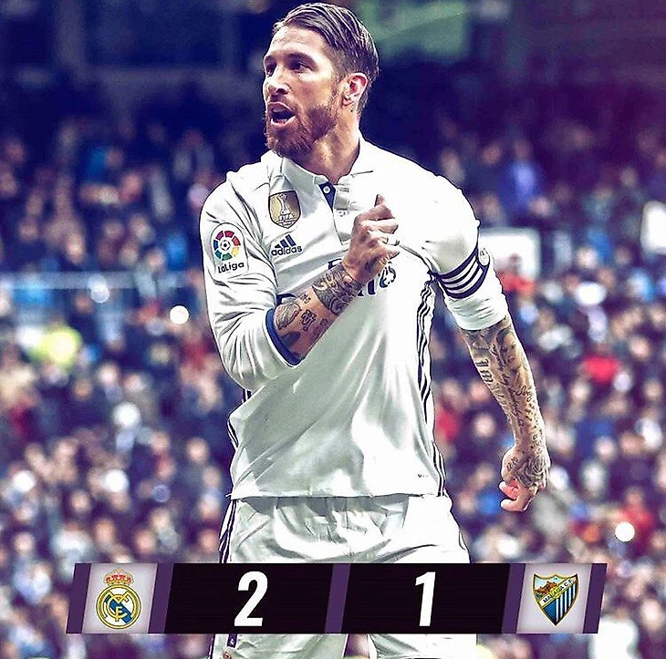 Real Madrid vs Malaga 2-1