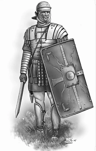 Римский воин Эзий Прокул