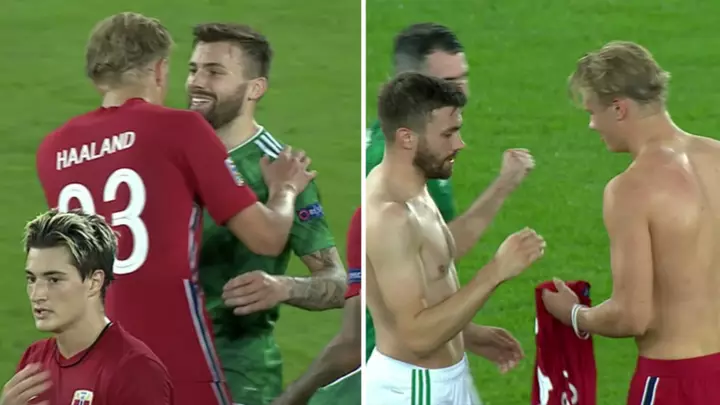 Эрлинг Холанд попросил футболку у игрока «Лидса». Да, он помнит, где родился, и мечтает выиграть с этим клубом АПЛ