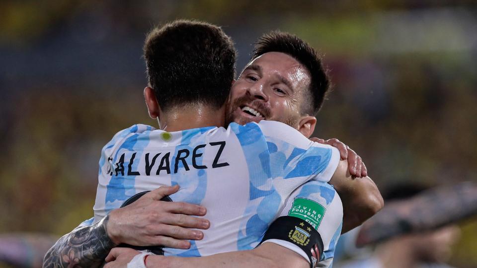 Messi passing the Argentina torch? Man City's Julian Alvarez scores first goal on full debut | Sporting News