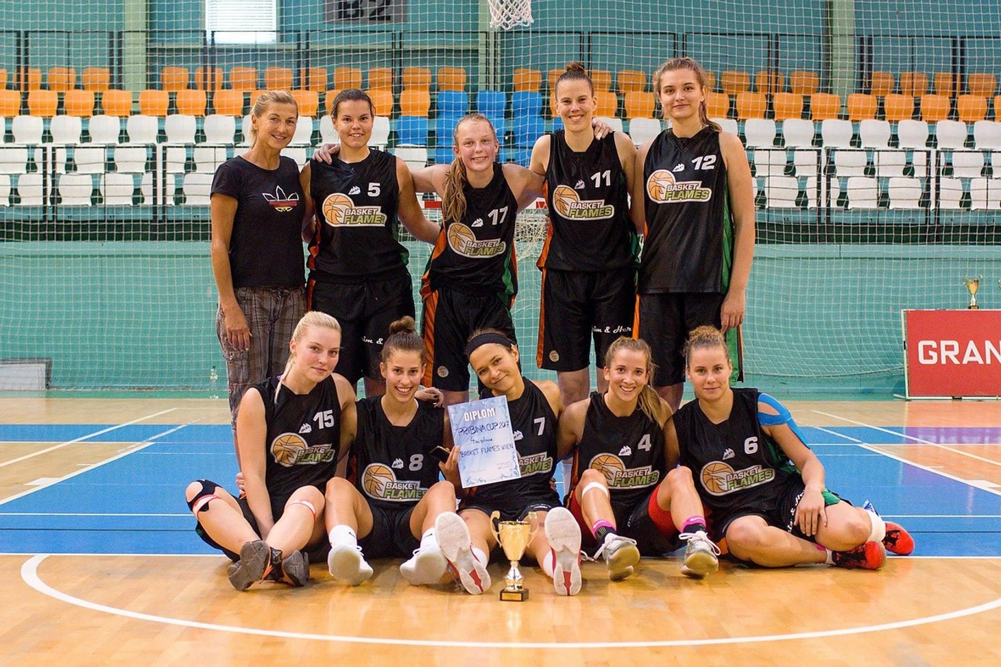 В составе Basket Flames (верхняя справа)