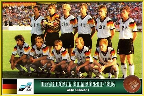 Сборная Германии - 1992. Впервые с 1934 года на международном турнире выступала единая немецкая сборная