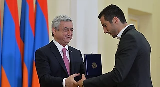 Генрих Мхитарян находится на старте новой карьеры – президент Армении