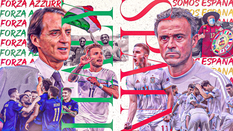 сборная Италии по футболу, Сборная Испании по футболу, Евро-2020