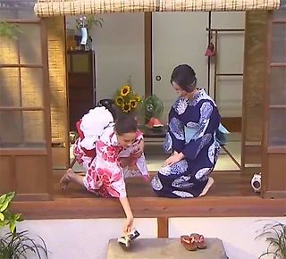 Алина в кимоно, учим основные правила японского этикета, интервью + эпизоды передачи Mezamashi TV