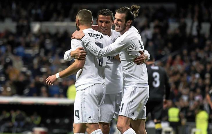 La BBC celebra un gol del Madrid en el Bernabéu
