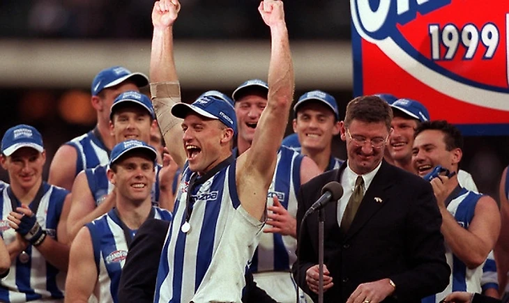 Празднование чемпионства 1999 года.