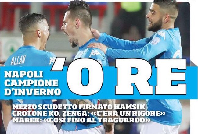 «О, король». Заголовки Gazzetta, TuttoSport и Corriere за 30 декабря