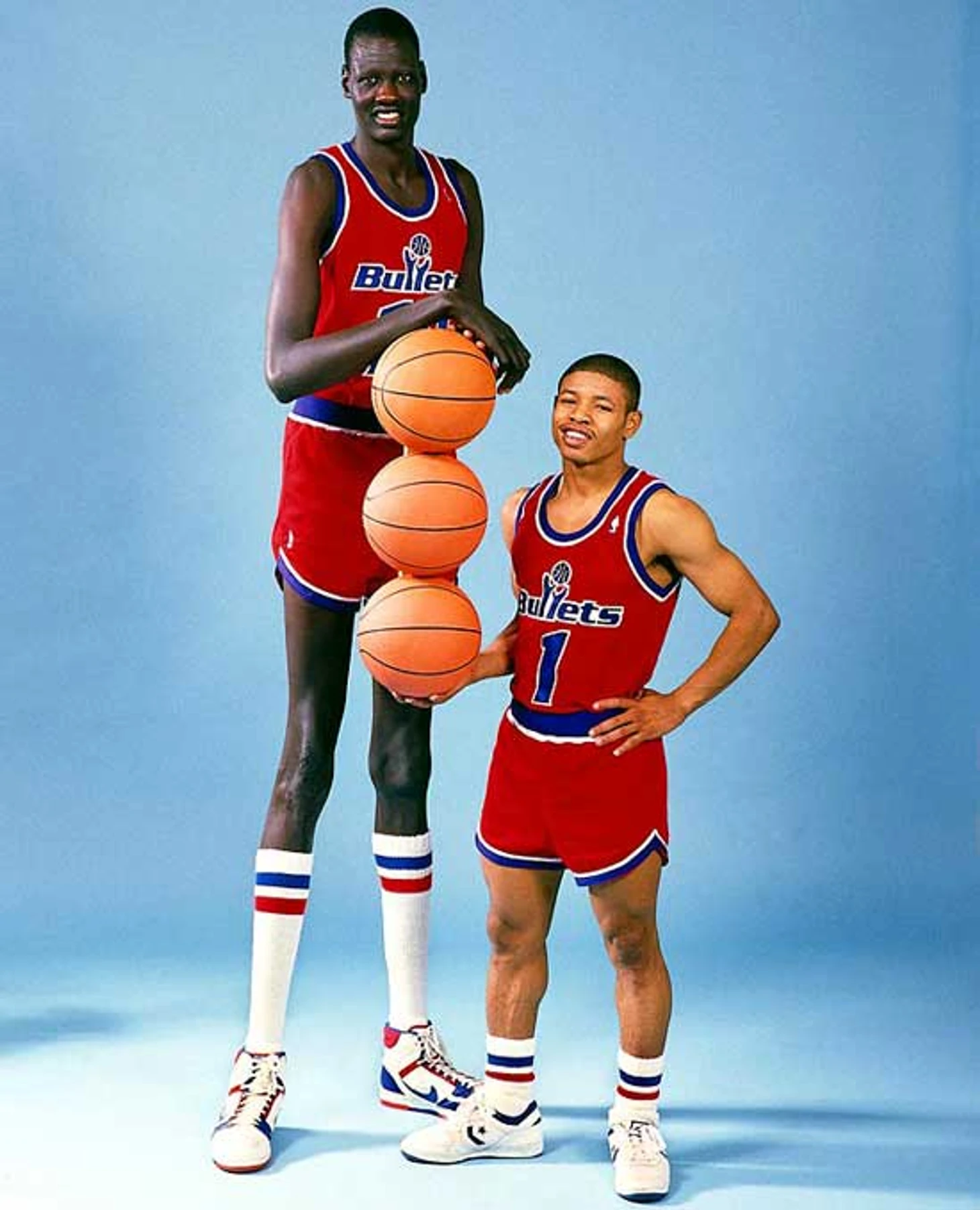 Manute Bol and Muggsy Bogues