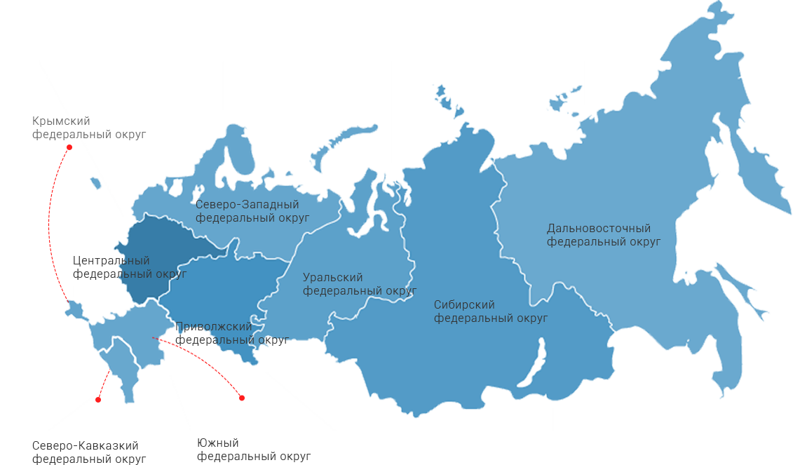 Федеральные округа РФ на карте. Федеральные округа России на карте 2021. Карта Росси федеральные округа. Карта федеральных округов России 2018.
