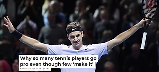Почему так много игроков в теннис становятся профессионалами, хотя лишь немногие смогут добиться успеха