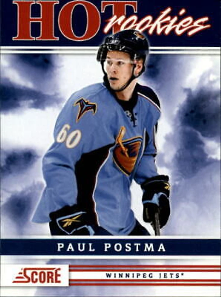 2011-12 Score Jets Hockey Card #501 Paul Postma HR Rookie | eBay
