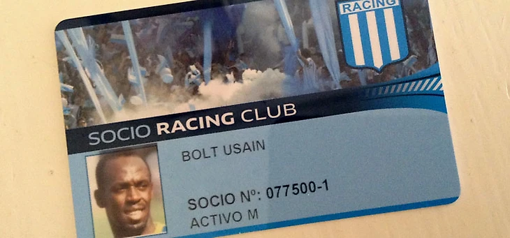 Усейн Болт coció Racing