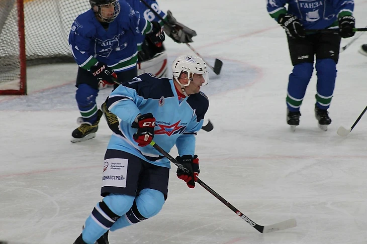 ХК &quout;Сталь&quout; во время матча