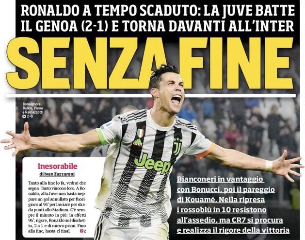 Без конца. Заголовки Gazzetta, TuttoSport и Corriere за 31 октября