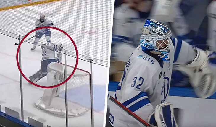 АААААААА! Гол вратаря «Динамо» – броском через всю площадку!