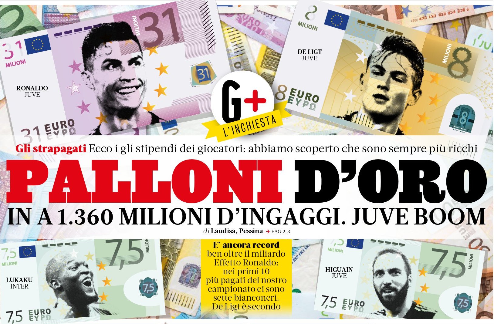 Золотые мячи. Заголовки Gazzetta, TuttoSport и Corriere за 10 сентября