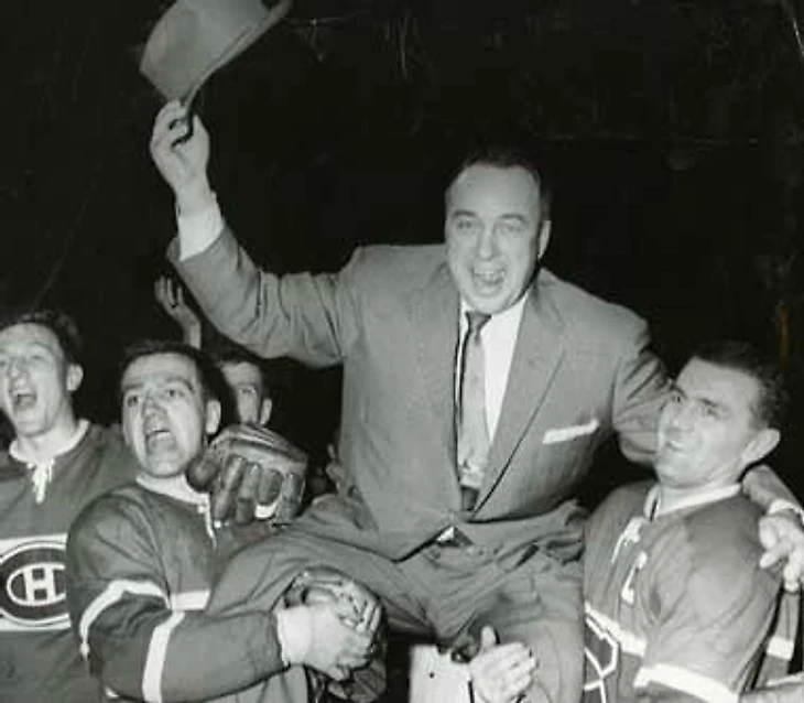 Блэйк празднует Кубок Стэнли 1957