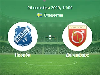 Норрби-Дегерфорс ШВЕЦИЯ 1 ЛИГА 14-00