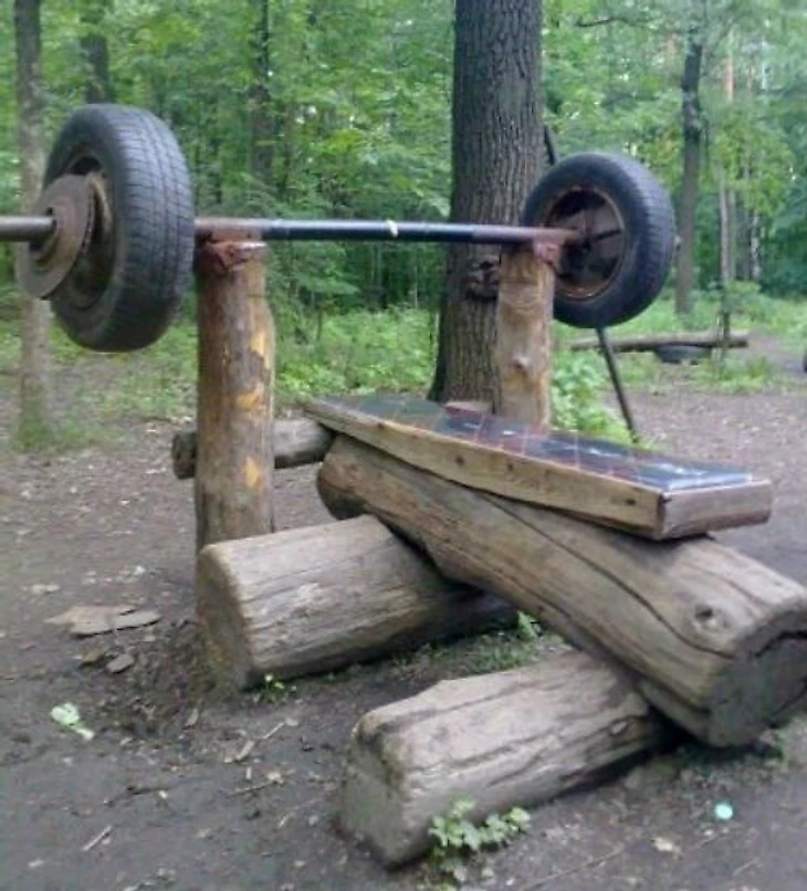 домашний_спортзал в лесу