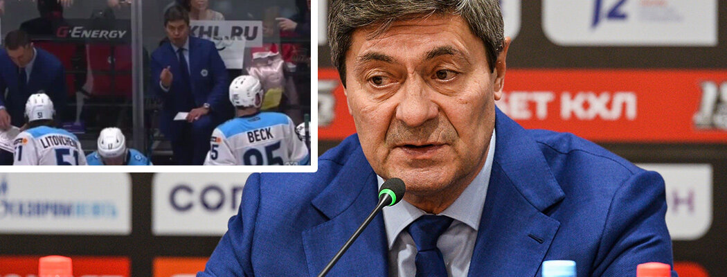 Тренер «Сибири» показал средний палец после удаления его игрока в овертайме. Говорит, что это напутствие всем