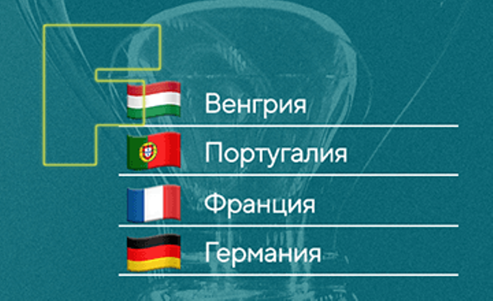 сборная Венгрии по футболу, Сборная Германии по футболу, Сборная Португалии по футболу, Сборная Франции по футболу