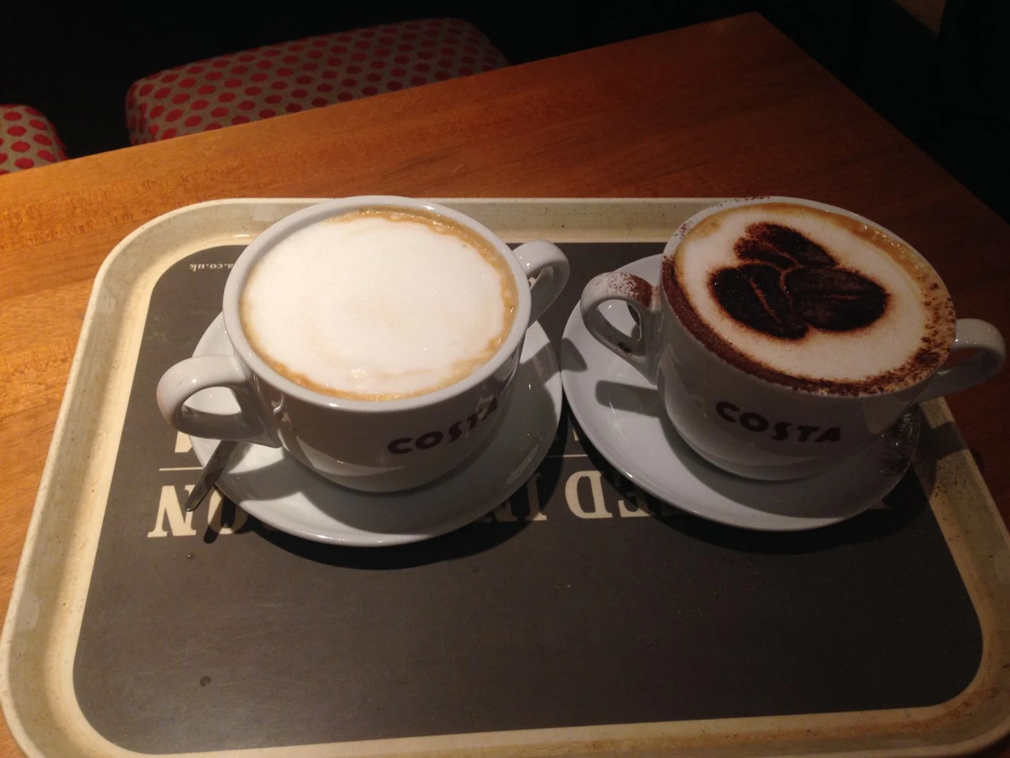 Вот такой кофеек в Costa Coffee