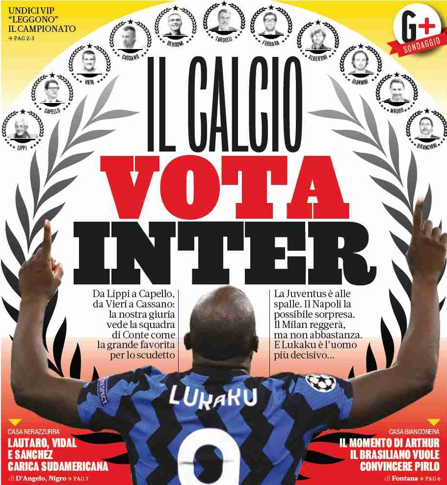 Кальчо выбирает «Интер». Заголовки Gazzetta, TuttoSport и Corriere за 20 ноября