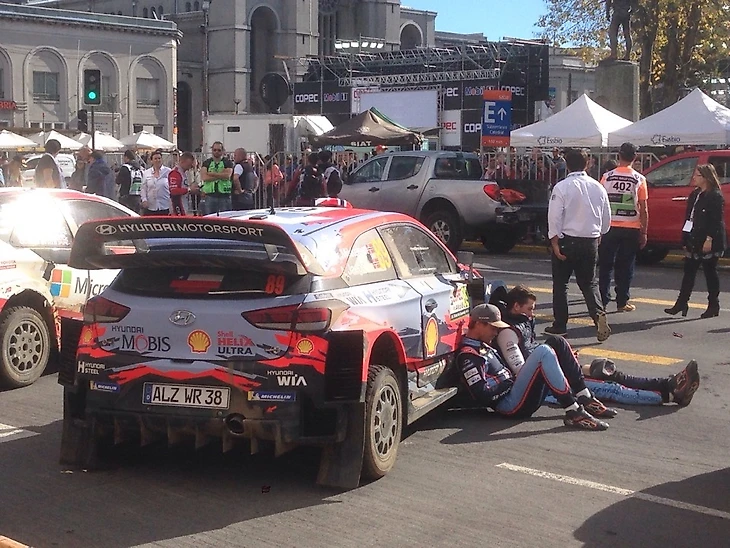 после гонки