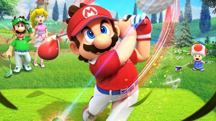 Nintendo Switch, Спортивные, Симуляторы, Nintendo, Super Mario Bros., Mario Golf: Super Rush