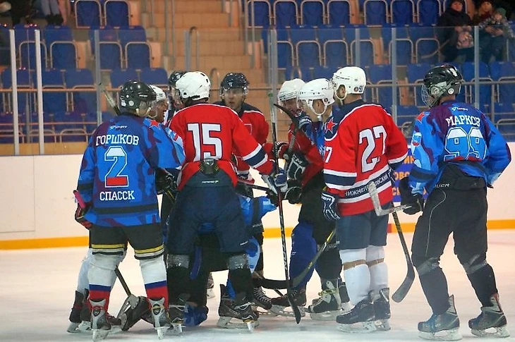 Фрагмент матча ХК &quout;Нижний Ломов&quout; – ХК &quout;Союз&quout; (Спасск)