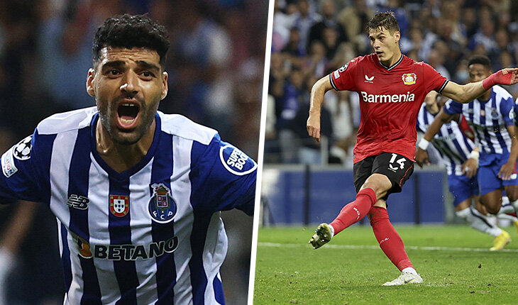 🤯 Трагикомедия ВАР: «Порту» отпраздновал гол, но вместо него получил пенальти в свои ворота. А «Байер» не забил! ААА!