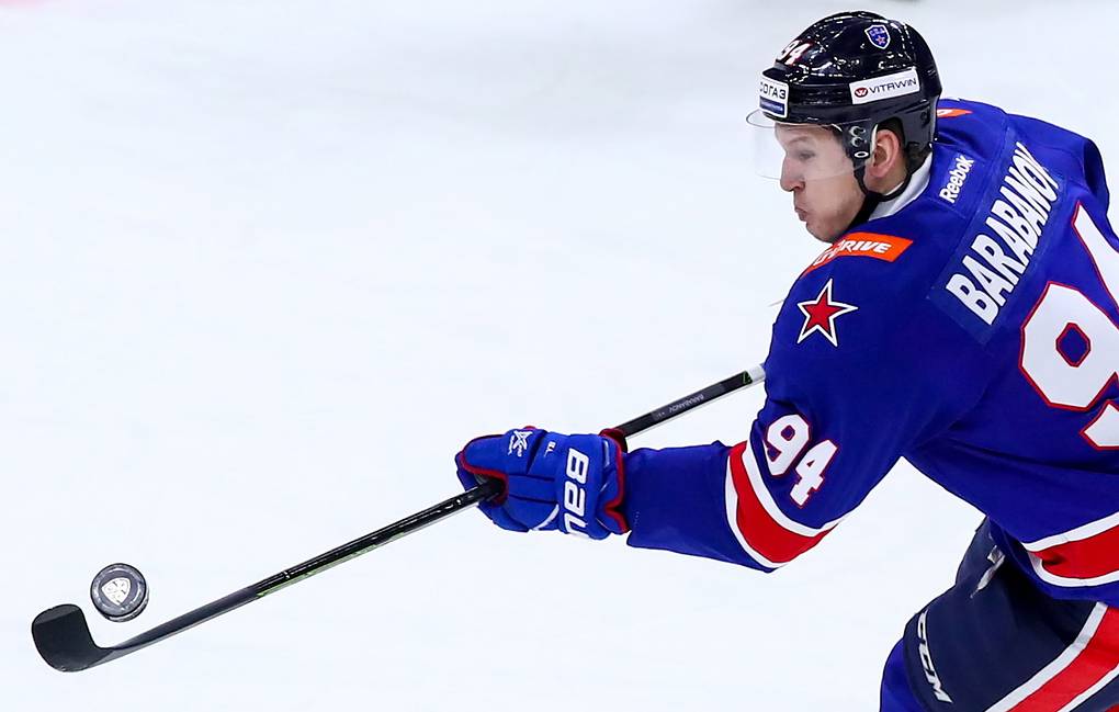 Как играл Александр Барабанов в составе СКА в сезоне 19/20 перед переходом в «Торонто»