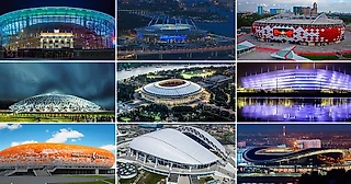 Как стадионы к чм 2018 выглядят сейчас
