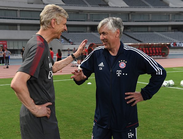 Арсен Венгер и Карло Анчелотти