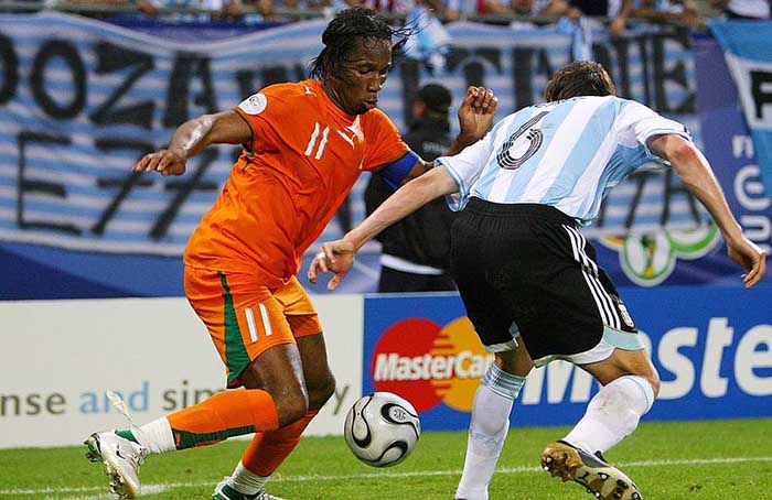 Дидье Дрогба против сборной Аргентины (2006г.)