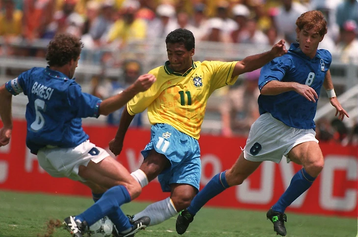 Ромарио в игре за Бразилию в финале чемпионата мира 1994 года.
